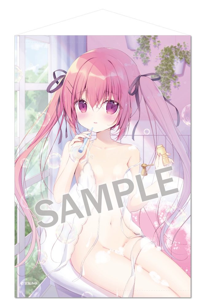 宮坂みゆ B2タペストリー Bubbly Bath Timeりらちゃん Extra Edition (Miyu Miyasaka B2 Tapesty Bubbly Bath Time Rira-chan Extra Edition)