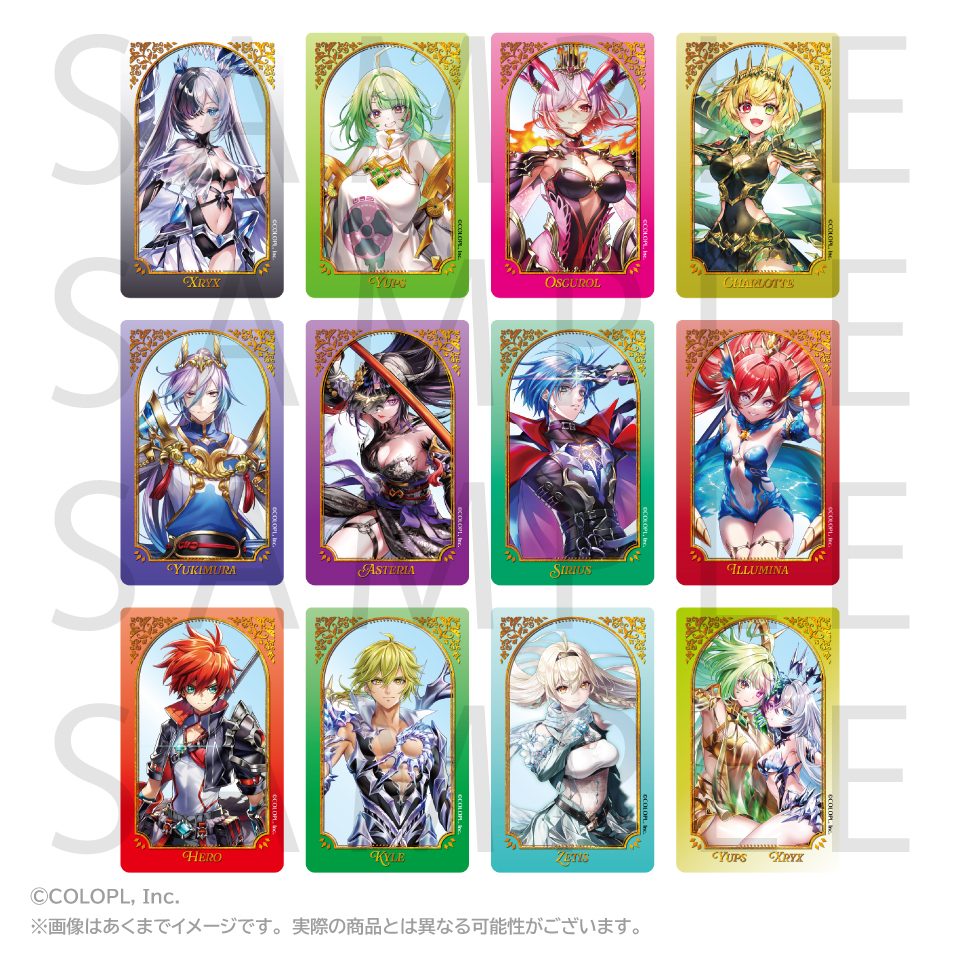 白猫プロジェクト NEW WORLD'S トレーディングアクリルカード(12周年Ver.)A ("White Cat Project NEW WORLD'S" Trading Acrylic Card (12th Anniversary Ver.) A)