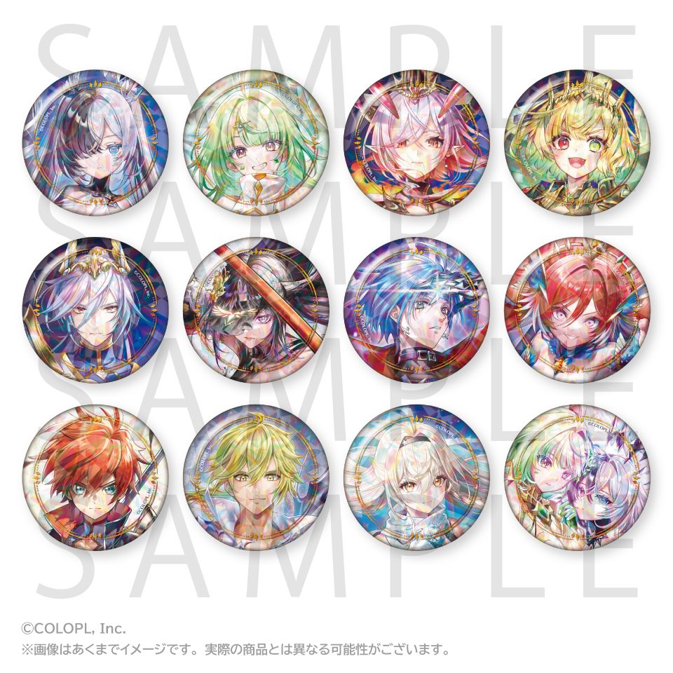 白猫プロジェクト NEW WORLD'S トレーディングホログラム缶バッジ(12周年Ver.)A ("White Cat Project NEW WORLD'S" Trading Hologram Can Badge (12th Anniversary Ver.) A)