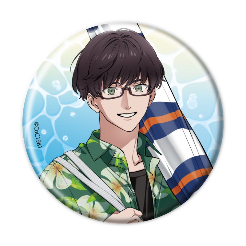 缶バッジ プルガトリウムの夜 デストルドーの使者 04 佐々羅透李 夏カフェVer.(描き下ろしイラスト) (Can Badge "Night of Purgatorium" "Messenger of Destrudo" 04 Sasara Tori Summer Cafe Ver. (Original Illustration))