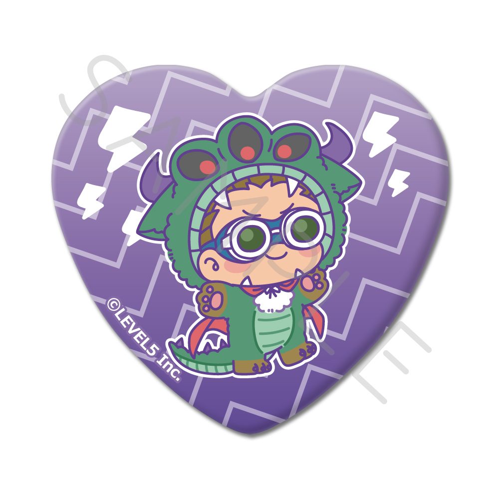イナズマイレブン 英雄たちのヴィクトリーロード ハート型缶バッジ M-SC 鬼道有人 ("Inazuma Eleven: Victory Road" Heart Can Badge M-SC Kido Yuto)