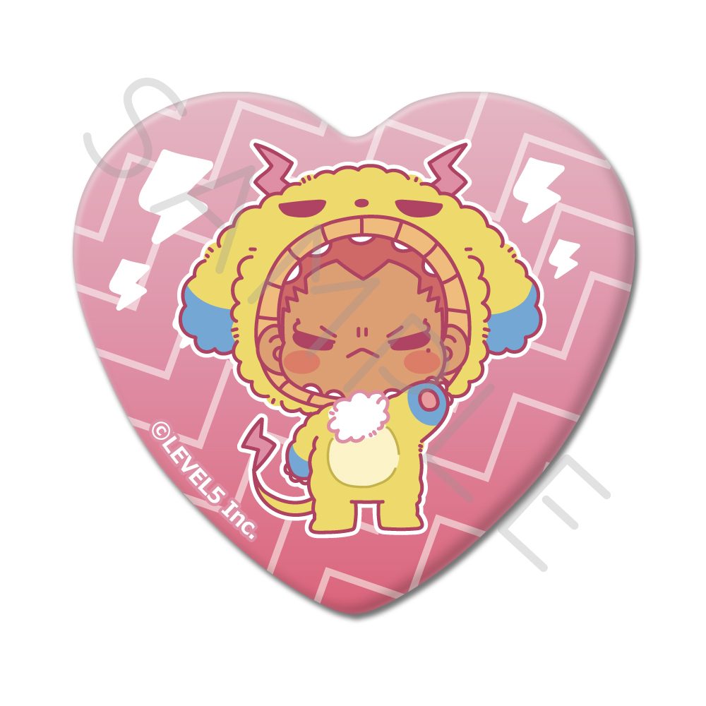 イナズマイレブン 英雄たちのヴィクトリーロード ハート型缶バッジ M-SE 染岡竜吾 ("Inazuma Eleven: Victory Road" Heart Can Badge M-SE Someoka Ryugo)