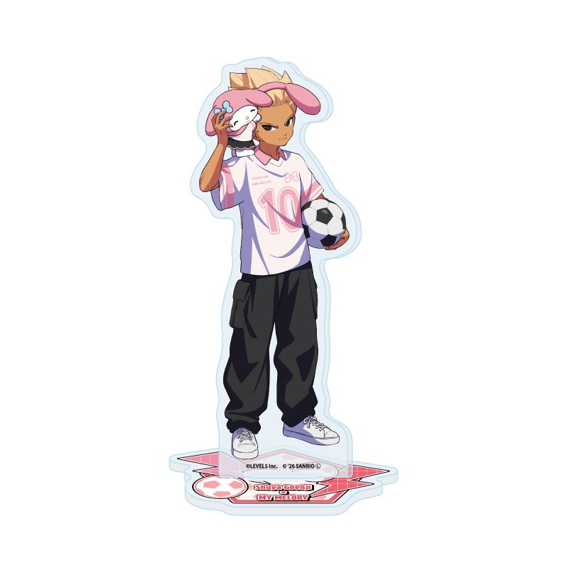 アクリルスタンド イナズマイレブン×サンリオキャラクターズ 02 豪炎寺修也×マイメロディ(コラボイラスト) (Acrylic Stand "Inazuma Eleven" x Sanrio Characters 02 Goenji Shuya x My Melody (Collaboration Illustration))