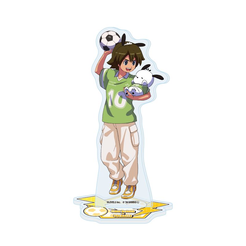 アクリルスタンド イナズマイレブン×サンリオキャラクターズ 10 フィディオ・アルデナ×ポチャッコ(コラボイラスト) (Acrylic Stand "Inazuma Eleven" x Sanrio Characters 10 Fidio Aldena x Pochacco (Collaboration Illustration))