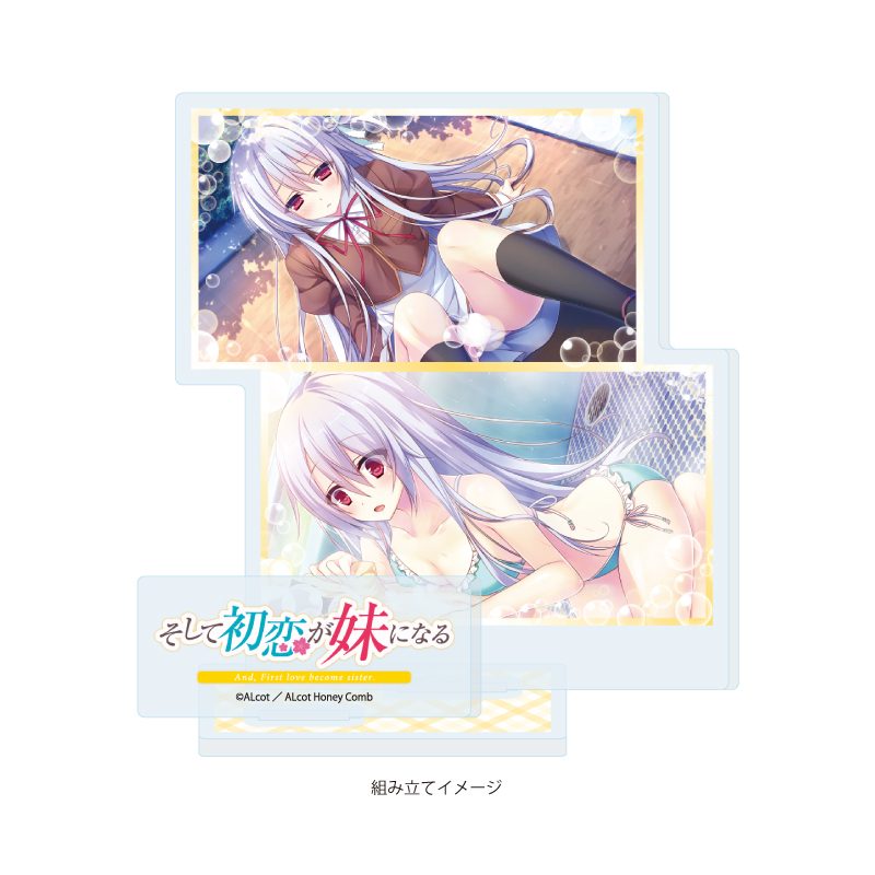 アクリルスタンドプレート ALcot/ALcotハニカムシリーズ 05 そして初恋が妹になる A(公式イラスト) (Acrylic Stand Plate ALcot/ALcot Honey Comb Series 05 Soshite Hatsukoi ga Imouto ni Naru A (Official Illustration))