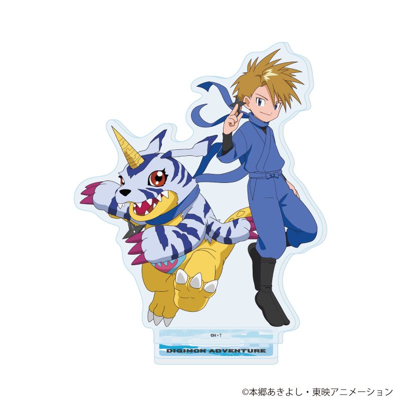 アクリルスタンド デジモンアドベンチャー 26 石田ヤマト&ガブモン 忍者Ver.(描き下ろしイラスト) (Acrylic Stand "Digimon Adventure" 26 Ishida Yamato & Gabumon Ninja Ver. (Original Illustration))