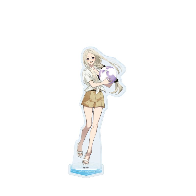 アクリルスタンド プルガトリウムの夜 デストルドーの使者 06 立浪紫音 夏カフェVer.(描き下ろしイラスト) (Acrylic Stand "Night of Purgatorium" "Messenger of Destrudo" 06 Tatsunami Shion Summer Cafe Ver. (Original Illustration))