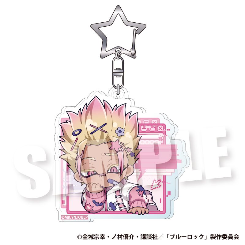 ブルーロック アクリルキーホルダー ドキ★バグVer. 士道龍聖 ("Blue Lock" Acrylic Key Chain Doki Bug Ver. Shidou Ryusei)