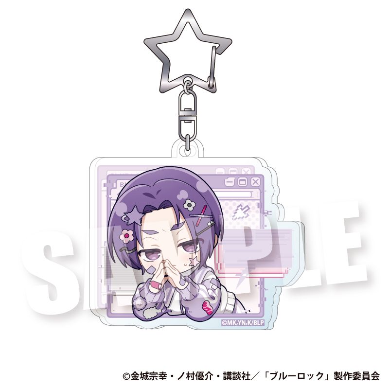 ブルーロック アクリルキーホルダー ドキ★バグVer. 御影玲王 ("Blue Lock" Acrylic Key Chain Doki Bug Ver. Mikage Reo)