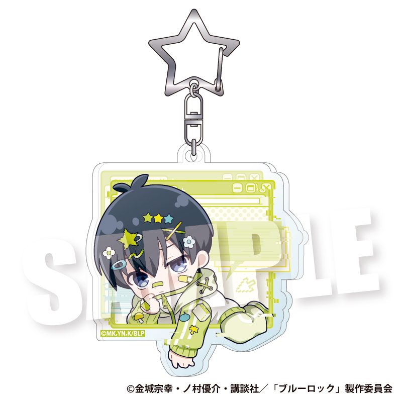 ブルーロック アクリルキーホルダー ドキ★バグVer. 潔世一 ("Blue Lock" Acrylic Key Chain Doki Bug Ver. Isagi Yoichi)