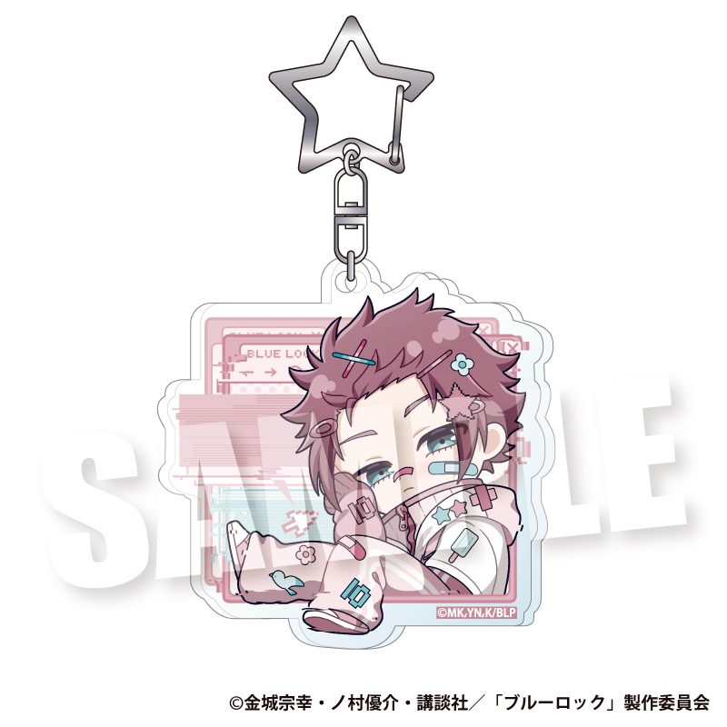 ブルーロック アクリルキーホルダー ドキ★バグVer. 糸師冴 ("Blue Lock" Acrylic Key Chain Doki Bug Ver. Itoshi Sae)