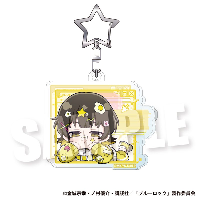 ブルーロック アクリルキーホルダー ドキ★バグVer. 蜂楽廻 ("Blue Lock" Acrylic Key Chain Doki Bug Ver. Bachira Meguru)
