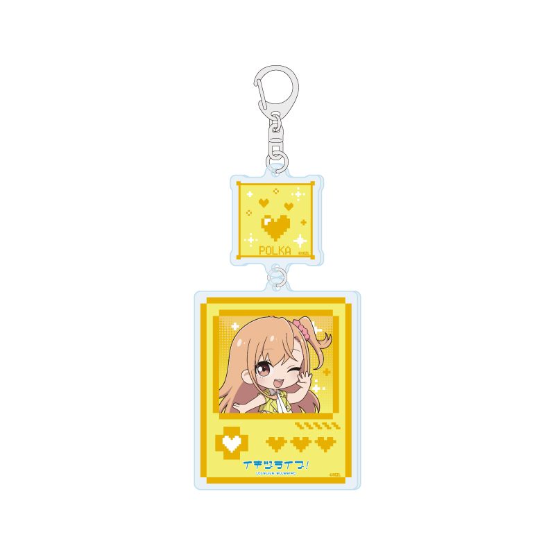 連結アクリルキーホルダー イキヅライブ! LOVELIVE! BLUEBIRD 01 高橋ポルカ(ミニキャライラスト) (Linked Acrylic Key Chain "IKIZULIVE! LOVELIVE! BLUEBIRD" 01 Takahashi Polka (Mini Character Illustration))
