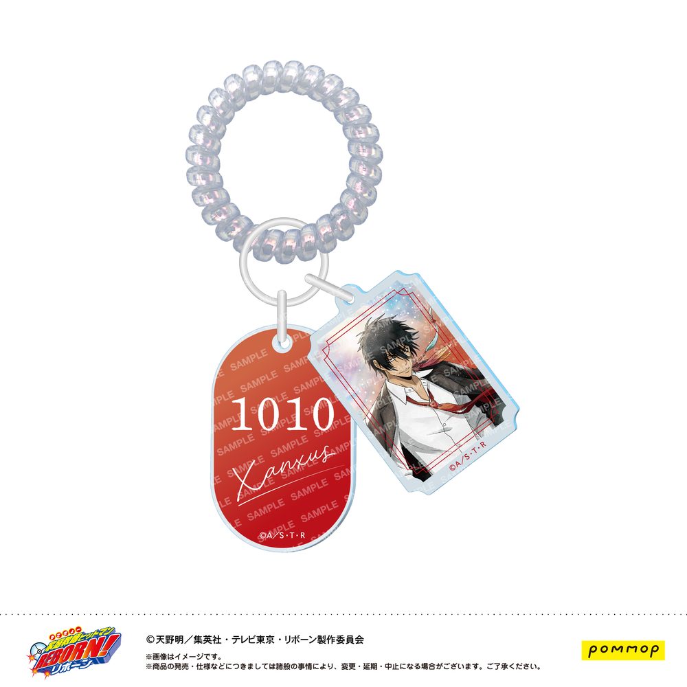 家庭教師ヒットマンREBORN! ロッカーキー風キーホルダー -風- E XANXUS(10年後) ("Reborn!" Locker Key Style Key Chain -Wind- E XANXUS (10 Years Later))