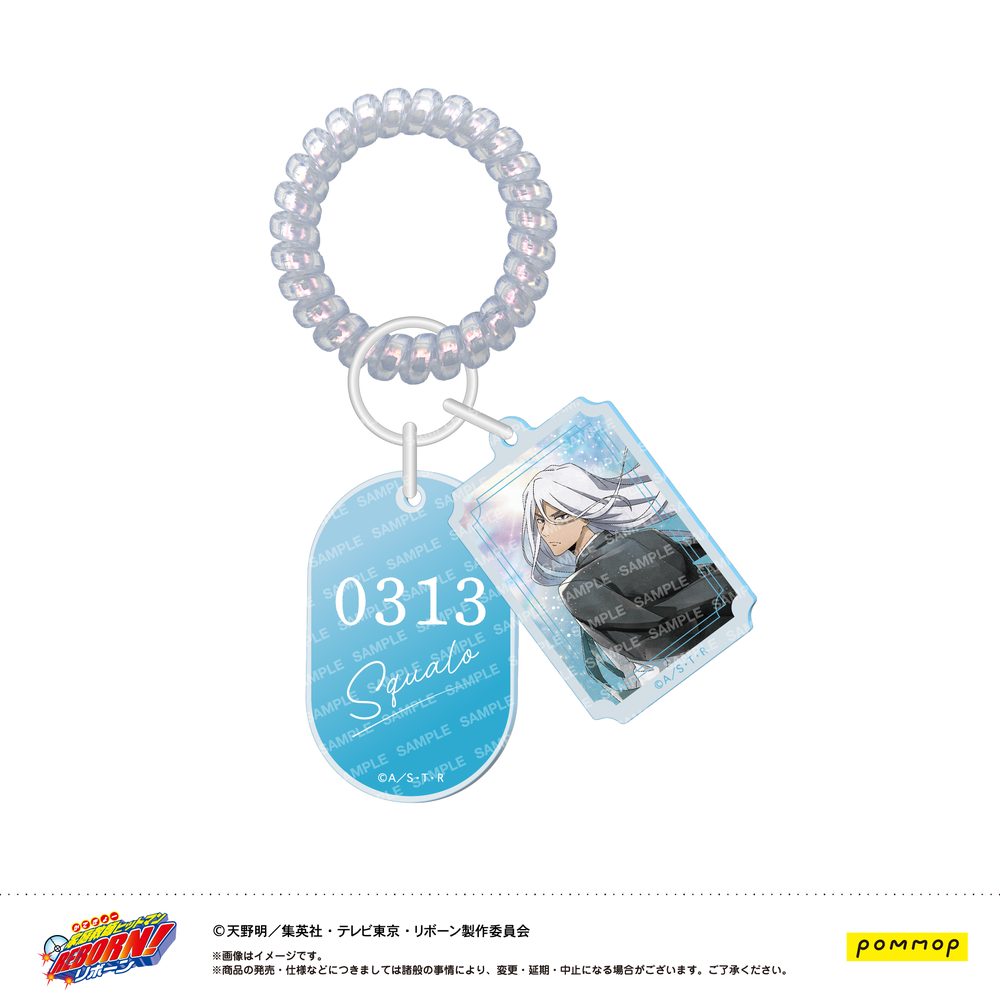 家庭教師ヒットマンREBORN! ロッカーキー風キーホルダー -風- F スペルビ・スクアーロ(10年後) ("Reborn!" Locker Key Style Key Chain -Wind- F Superbia Squalo (10 Years Later))