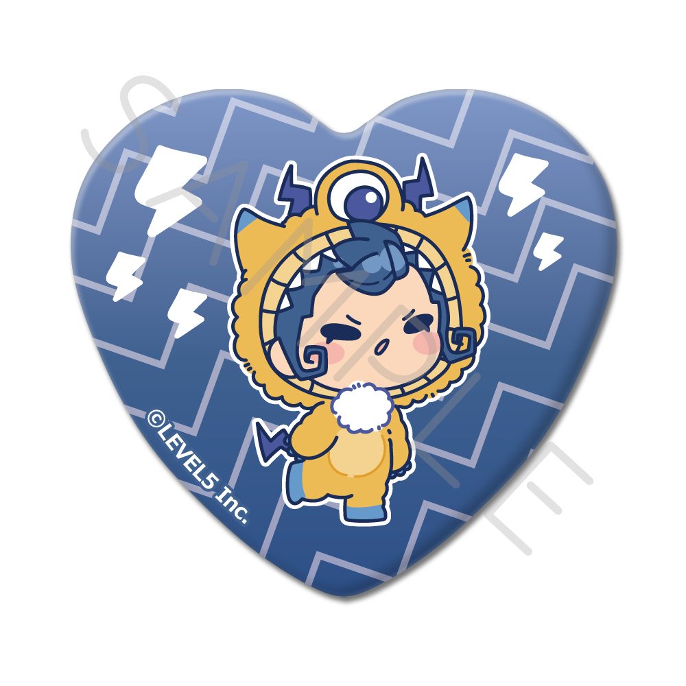 イナズマイレブン 英雄たちのヴィクトリーロード ハート型缶バッジ M-SJ 剣城京介 ("Inazuma Eleven: Victory Road" Heart Can Badge M-SJ Tsurugi Kyosuke)