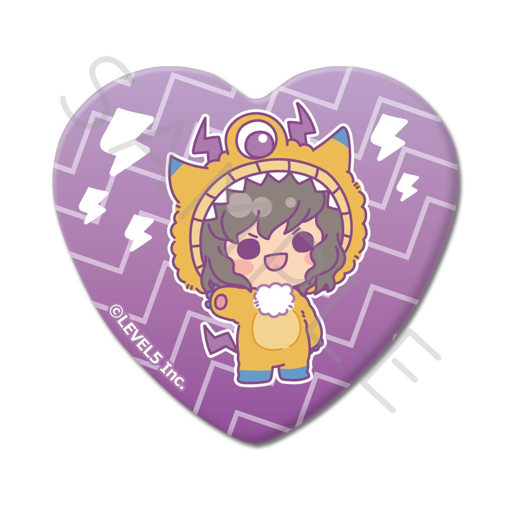 イナズマイレブン 英雄たちのヴィクトリーロード ハート型缶バッジ M-SK 神童拓人 ("Inazuma Eleven: Victory Road" Heart Can Badge M-SK Shindo Takuto)