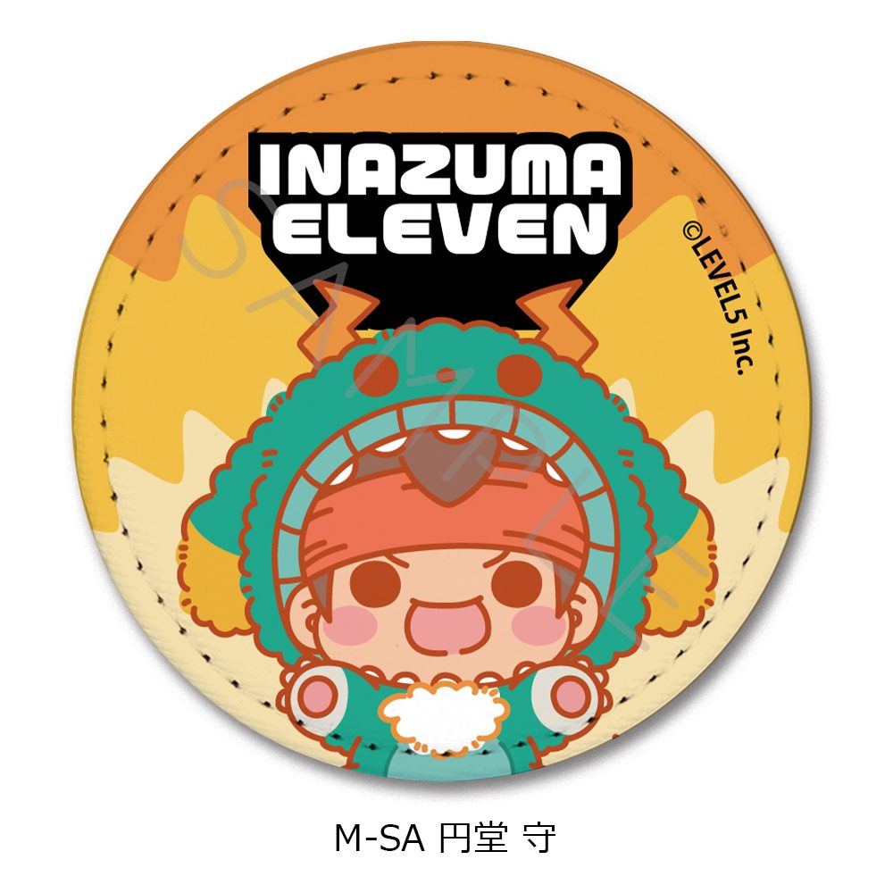 イナズマイレブン 英雄たちのヴィクトリーロード レザーバッジ(丸形) M-SA 円堂守 ("Inazuma Eleven: Victory Road" Leather Badge (Round) M-SA Endo Mamoru)