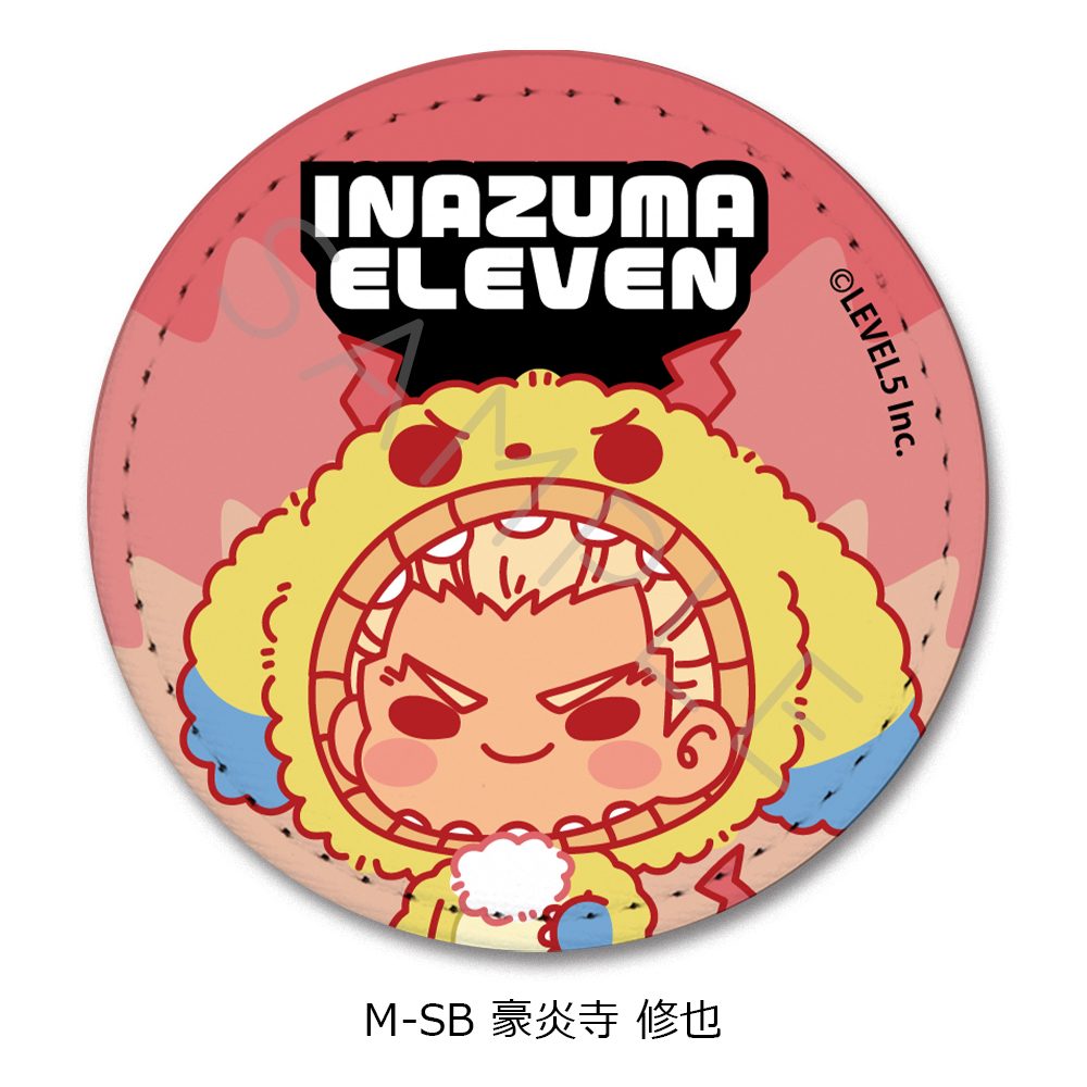 イナズマイレブン 英雄たちのヴィクトリーロード レザーバッジ(丸形) M-SB 豪炎寺修也 ("Inazuma Eleven: Victory Road" Leather Badge (Round) M-SB Goenji Shuya)