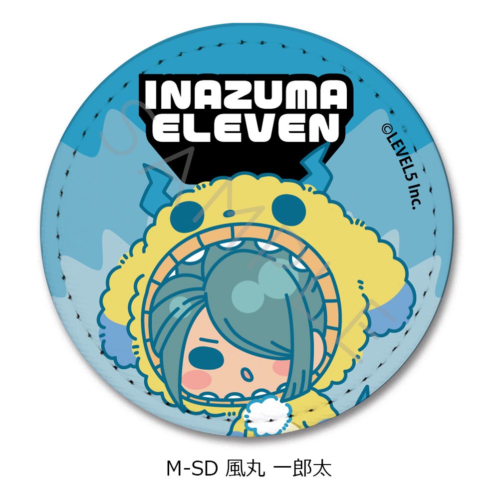 イナズマイレブン 英雄たちのヴィクトリーロード レザーバッジ(丸形) M-SD 風丸一郎太 ("Inazuma Eleven: Victory Road" Leather Badge (Round) M-SD Kazemaru Ichirota)