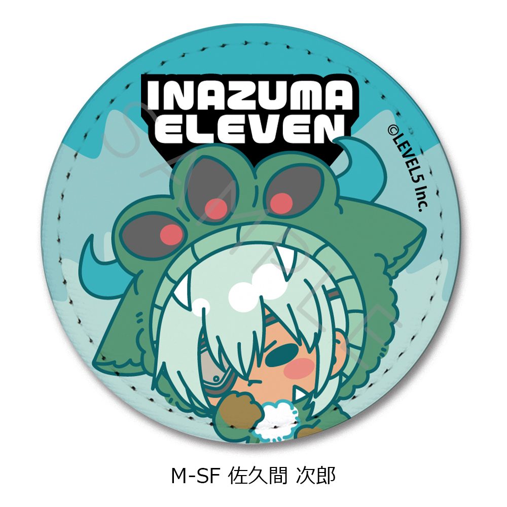 イナズマイレブン 英雄たちのヴィクトリーロード レザーバッジ(丸形) M-SF 佐久間次郎 ("Inazuma Eleven: Victory Road" Leather Badge (Round) M-SF Sakuma Jirou)