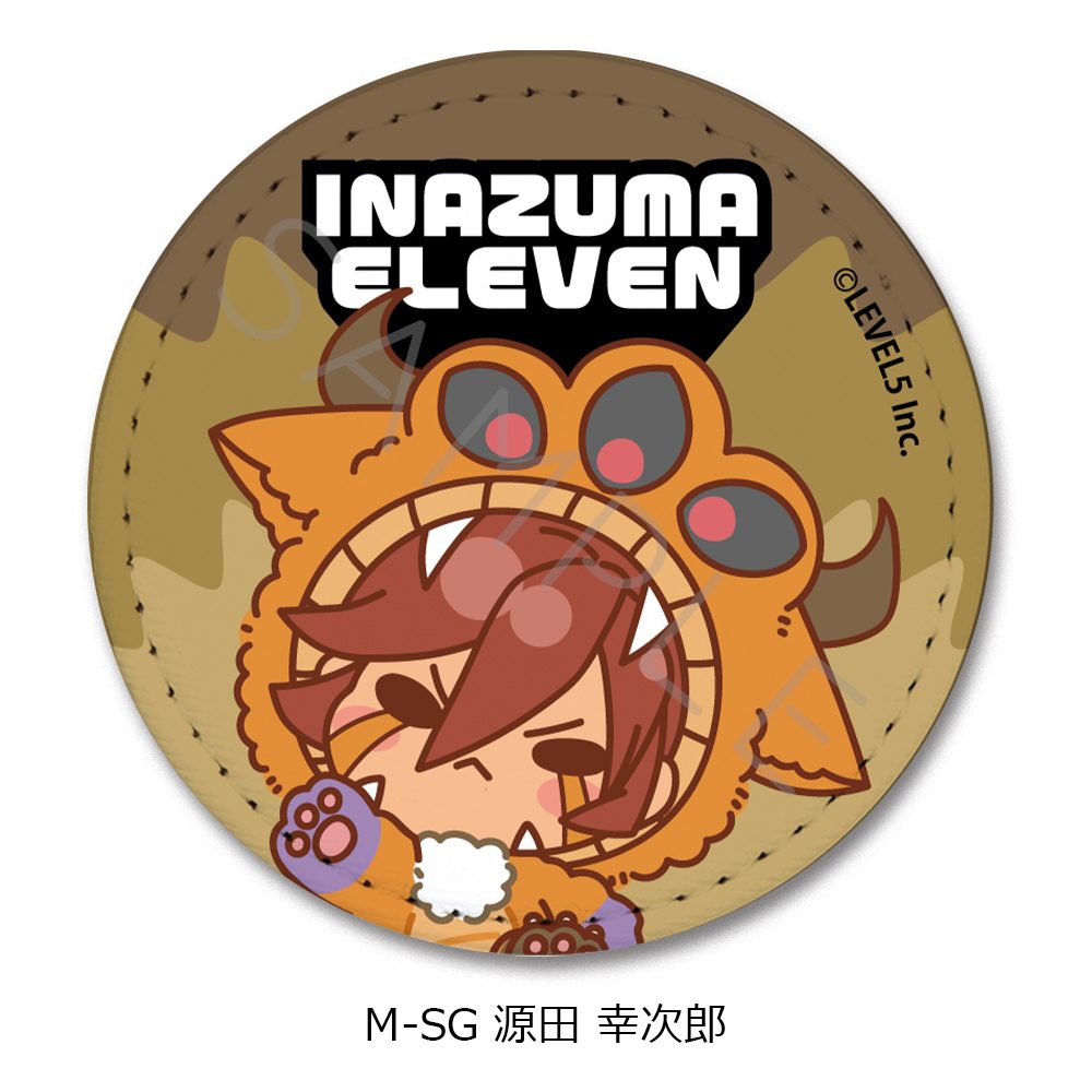 イナズマイレブン 英雄たちのヴィクトリーロード レザーバッジ(丸形) M-SG 源田幸次郎 ("Inazuma Eleven: Victory Road" Leather Badge (Round) M-SG Genda Koujirou)