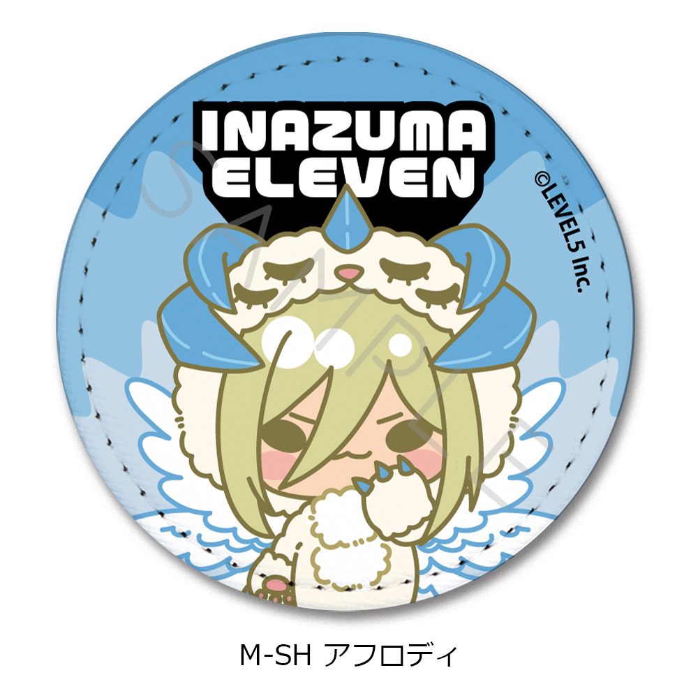 イナズマイレブン 英雄たちのヴィクトリーロード レザーバッジ(丸形) M-SH アフロディ ("Inazuma Eleven: Victory Road" Leather Badge (Round) M-SH Aphrodi)