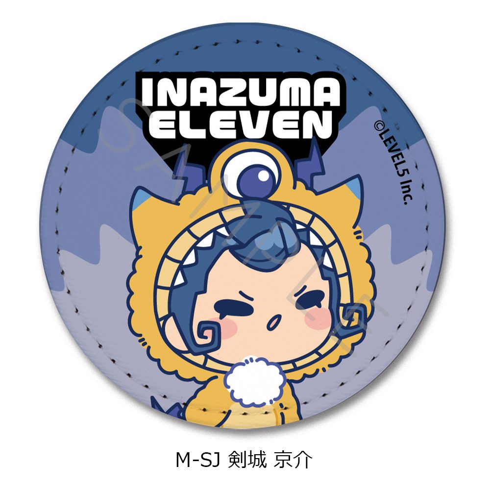 イナズマイレブン 英雄たちのヴィクトリーロード レザーバッジ(丸形) M-SJ 剣城京介 ("Inazuma Eleven: Victory Road" Leather Badge (Round) M-SJ Tsurugi Kyosuke)