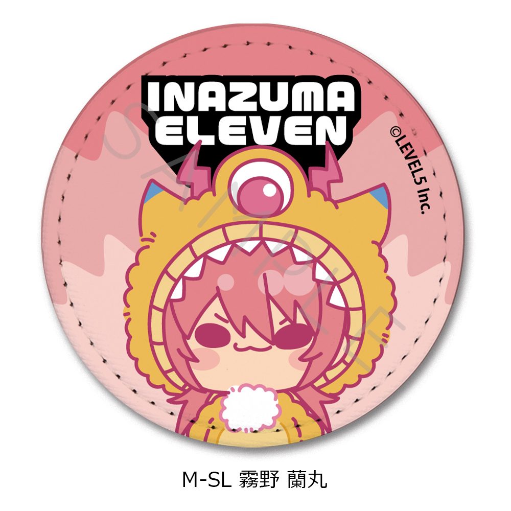 イナズマイレブン 英雄たちのヴィクトリーロード レザーバッジ(丸形) M-SL 霧野蘭丸 ("Inazuma Eleven: Victory Road" Leather Badge (Round) M-SL Kirino Ranmaru)