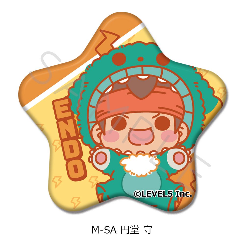 イナズマイレブン 英雄たちのヴィクトリーロード 星形缶バッジ M-SA 円堂守 ("Inazuma Eleven: Victory Road" Star Can Badge M-SA Endo Mamoru)