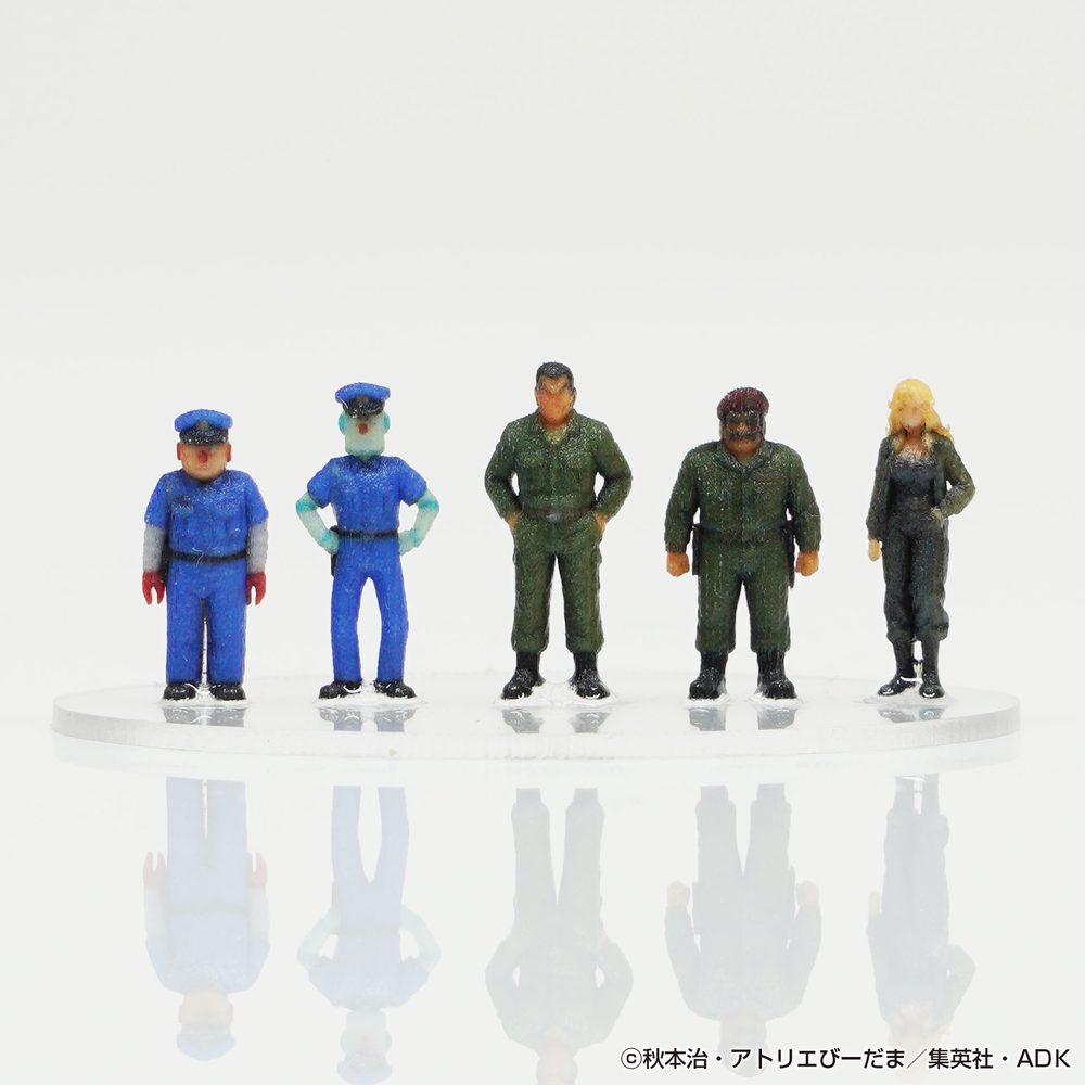 1/150 こち亀フィギュア5体セットA007 丸出ダメ太郎A/度怒り炎之助A/ボルボ西郷A/爆竜鬼虎A/ジョディー・爆竜・カレンA ("New KochiKame: Tokyo Beat Cops" 1/150 KochiKame Figure 5 Set A007 Marude Dametaro A / Doikari Honoonosuke A / Volvo Saigo A / Bakuryu Onitora A / Jodie Bakuryu Karen A)