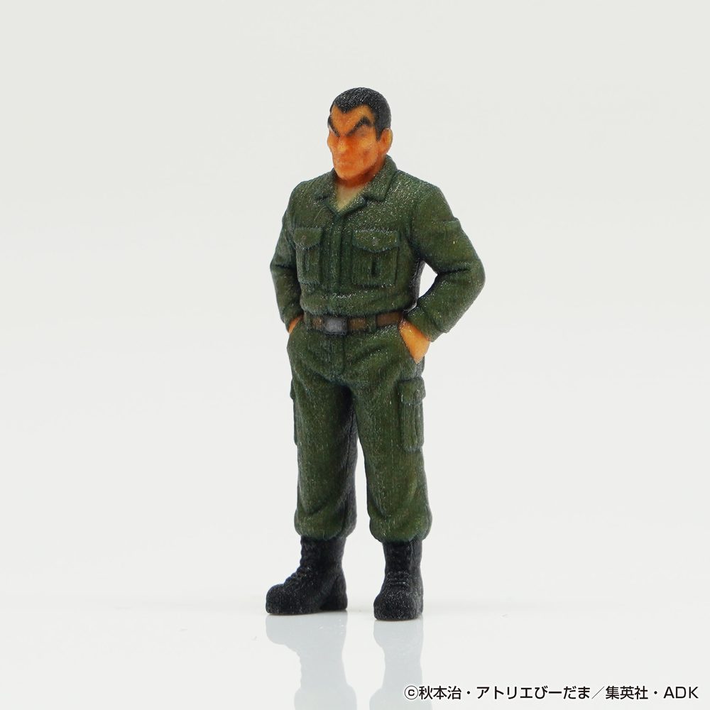 1/64 こち亀フィギュア ボルボ西郷A ("New KochiKame: Tokyo Beat Cops" 1/64 KochiKame Figure Volvo Saigo A)