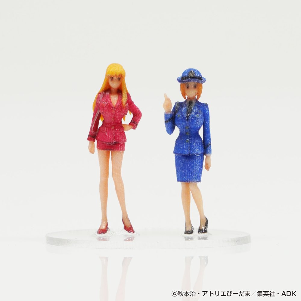 1/80 こち亀フィギュア2体セットA004 秋本麗子A/早乙女リカA ("New KochiKame: Tokyo Beat Cops" 1/80 KochiKame Figure 2 Set A004 Akimoto Reiko A / Saotome Rika A)