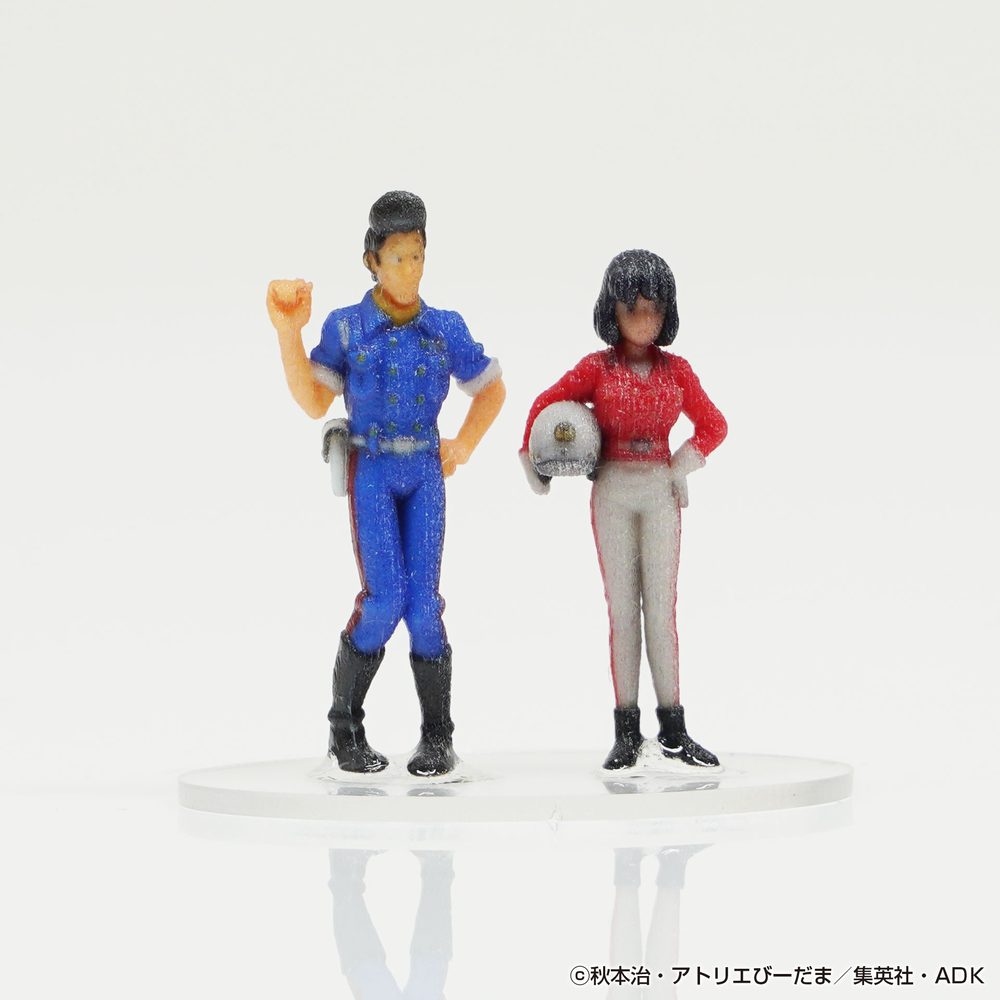 1/80 こち亀フィギュア2体セットA005 本田速人A/乙姫菜々A ("New KochiKame: Tokyo Beat Cops" 1/80 KochiKame Figure 2 Set A005 Honda Hayato A / Otohime Nana A)