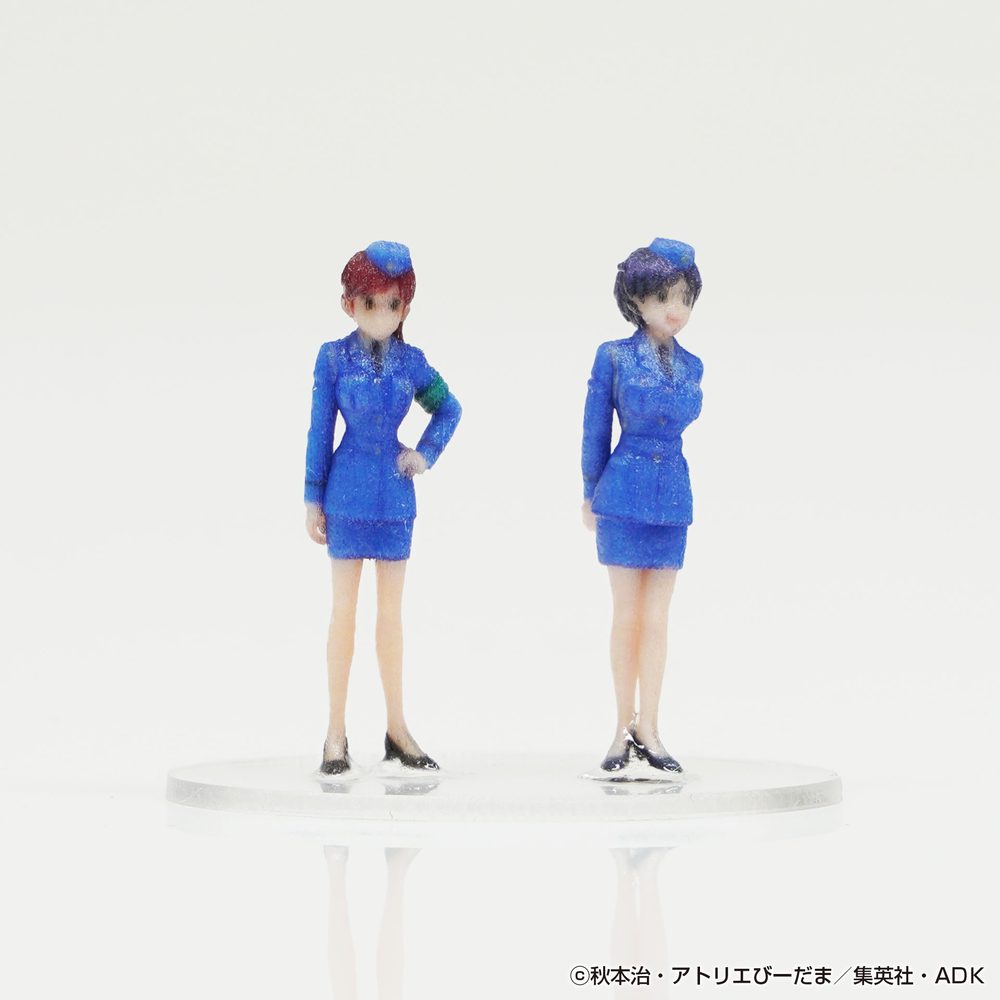1/80 こち亀フィギュア2体セットA007 清正奈緒子A/小野小町A ("New KochiKame: Tokyo Beat Cops" 1/80 KochiKame Figure 2 Set A007 Seisho Naoko A / Ono Komachi A)