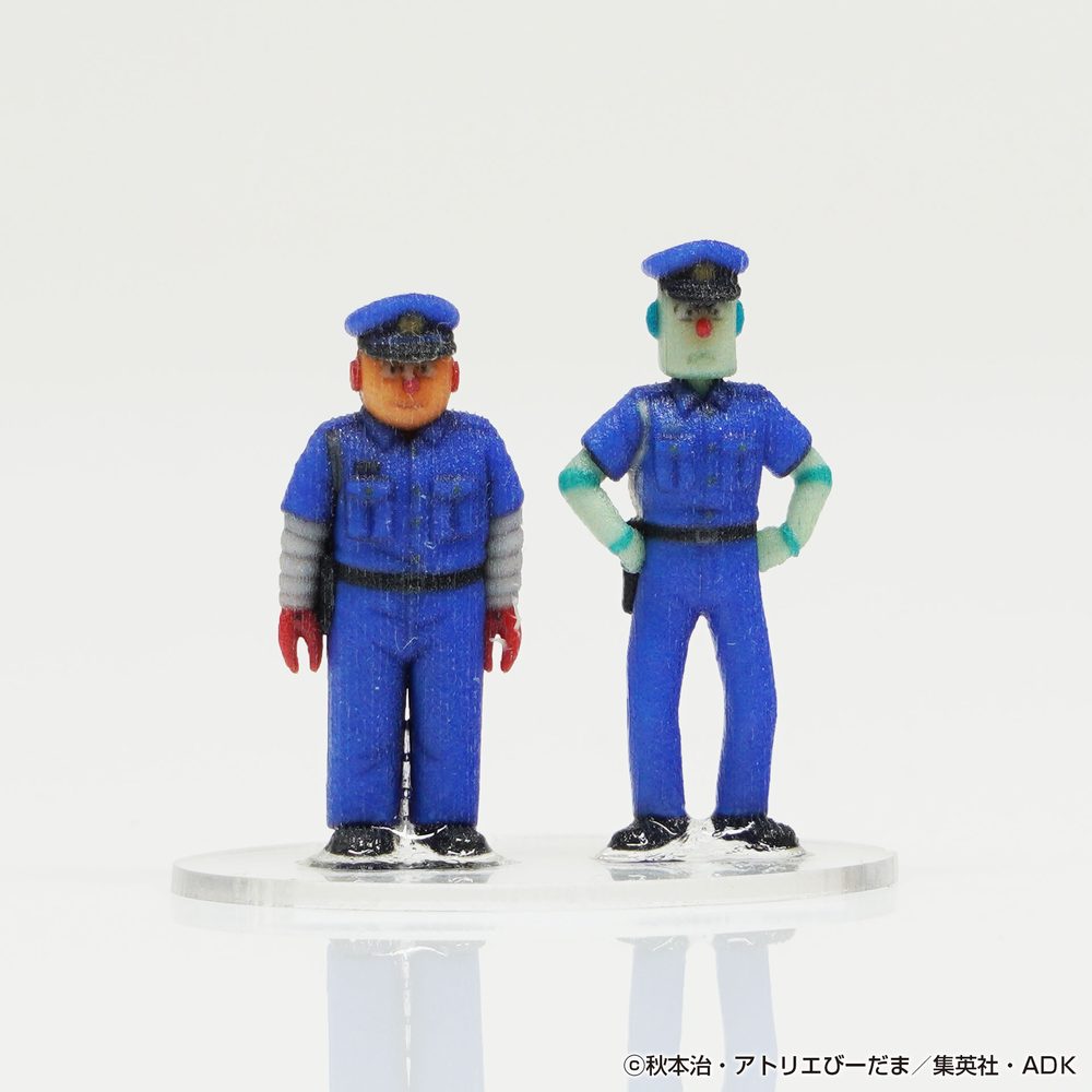 1/80 こち亀フィギュア2体セットA008 丸出ダメ太郎A/度怒り炎之助A ("New KochiKame: Tokyo Beat Cops" 1/80 KochiKame Figure 2 Set A008 Marude Dametaro A / Doikari Honoonosuke A)