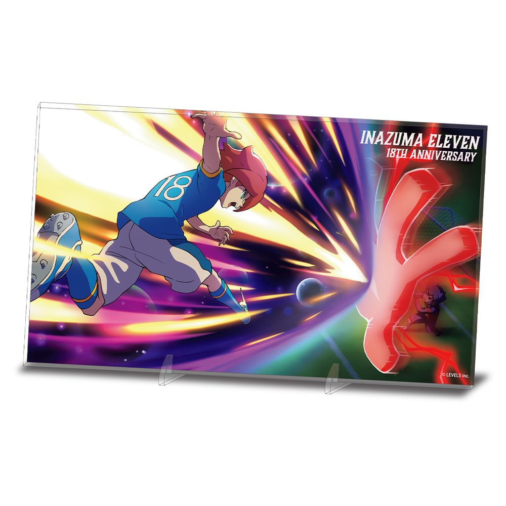 イナズマイレブン 18周年記念イラストオーロラアクリルパネル ("Inazuma Eleven" 18th Anniversary Illustration Aurora Acrylic Panel)