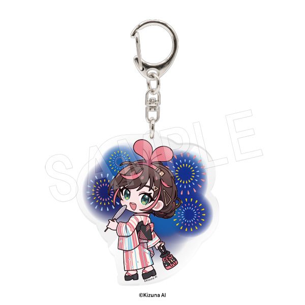 キズナアイ アクリルキーホルダー C108浴衣Ver. (KizunaAI Acrylic Key Chain C108 Yukata Ver.)