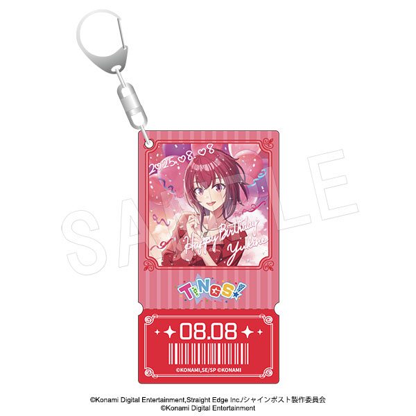 シャインポスト チケットカード風バースデーホロアクリルキーホルダー 祇園寺雪音 ("Shine Post" Ticket Card Style Birthday Hologram Acrylic Key Chain Gionji Yukine)