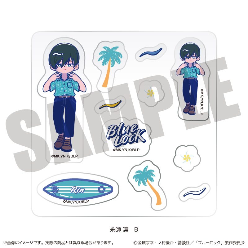 ブルーロック カスタムステッカーシート にゅーとろ 糸師凛バースデー B ("Blue Lock" Custom Sticker Sheet Newtoro Itoshi Rin Birthday B)