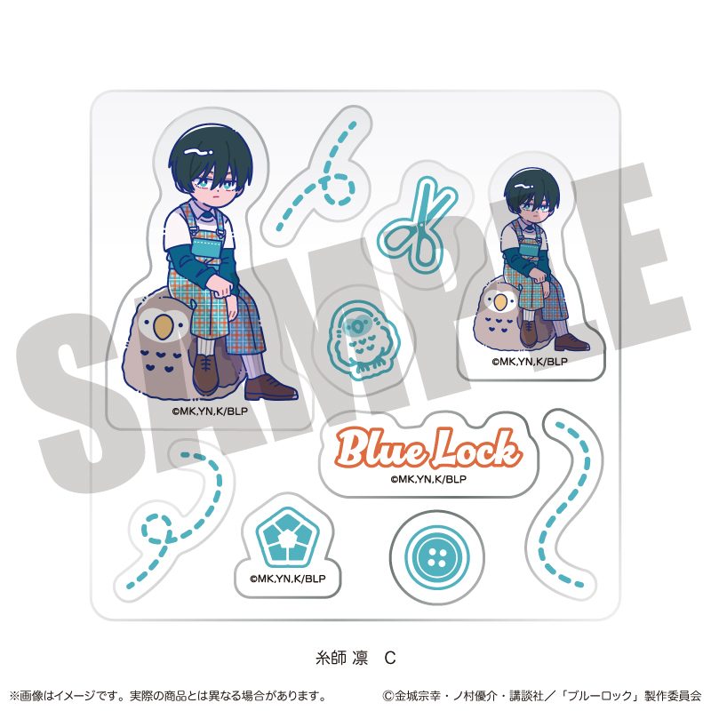 ブルーロック カスタムステッカーシート にゅーとろ 糸師凛バースデー C ("Blue Lock" Custom Sticker Sheet Newtoro Itoshi Rin Birthday C)