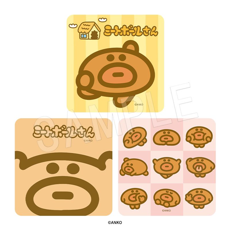 ミートボールさん ステッカーセット (Meatball-san Sticker Set)