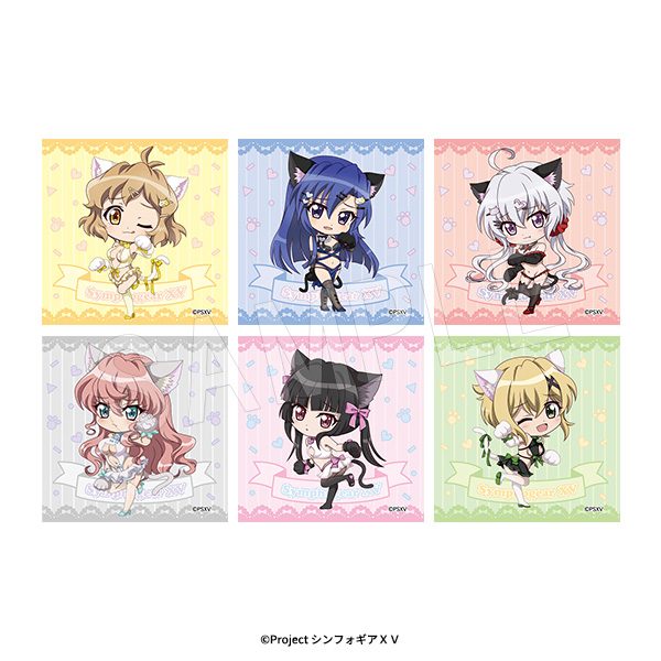 戦姫絶唱シンフォギアXV ステッカーセット 猫Ver. ("Senki Zessho Symphogear XV" Sticker Set Cat Ver.)