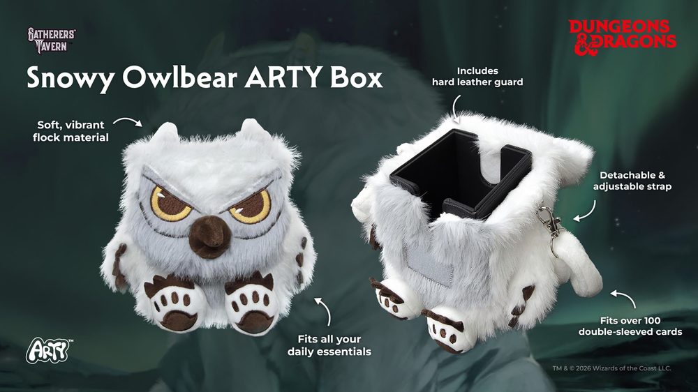 SNOWY OWLBEAR デッキケース ("Dungeons & Dragons" SNOWY OWLBEAR ARTY BOX)