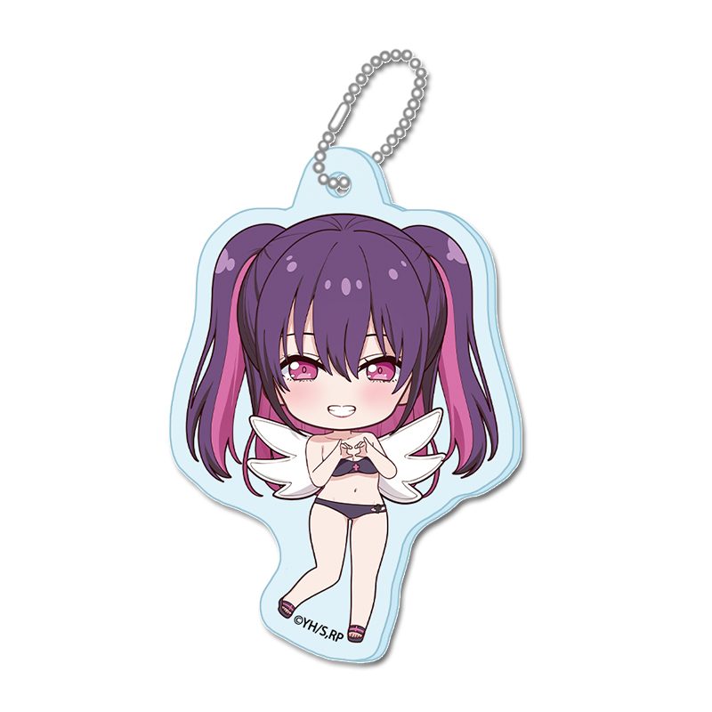 2.5次元の誘惑 ぷちちょこミニアクリルキーホルダー ミリエラ 水着Ver. ("2.5 Dimensional Seduction" Puchichoko Mini Acrylic Key Chain Miriella Swimwear Ver.)