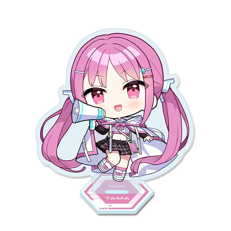 ヘブンバーンズレッド ぷちちょこアクリルスタンド 國見タマ サイバーパンクVer. ("Heaven Burns Red" Puchichoko Acrylic Stand Kunimi Tama Cyberpunk Ver.)