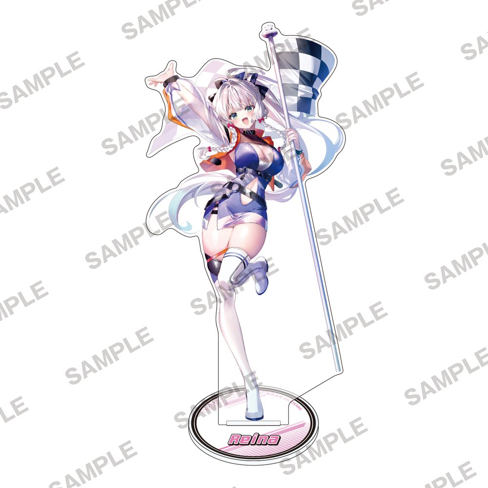 モブ司祭だけど、この世界が乙女ゲームだと気づいたのでヒロインを育成します アクリルスタンド レイナ レースクイーンVer. ("Mob Shisai dakedo, Kono Sekai ga Otome Game da to Kizuita node Heroine o Ikusei Shimasu" Acrylic Stand Reina Race Queen Ver.)