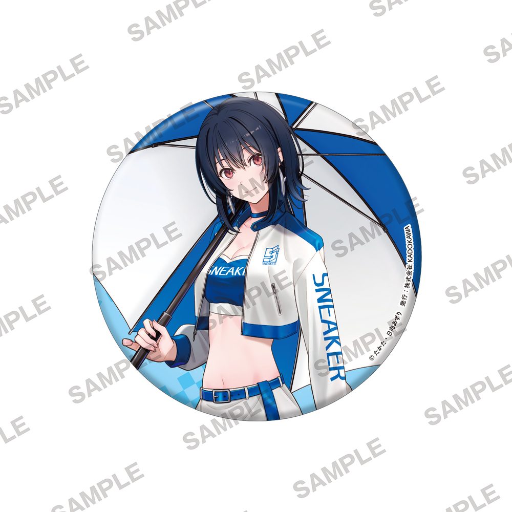クラスで2番目に可愛い女の子と友だちになった ビッグホログラム缶バッジ 朝凪海 レースクイーンVer. ("I Made Friends with the Second Prettiest Girl in My Class" Big Hologram Can Badge Asanagi Umi Race Queen Ver.)