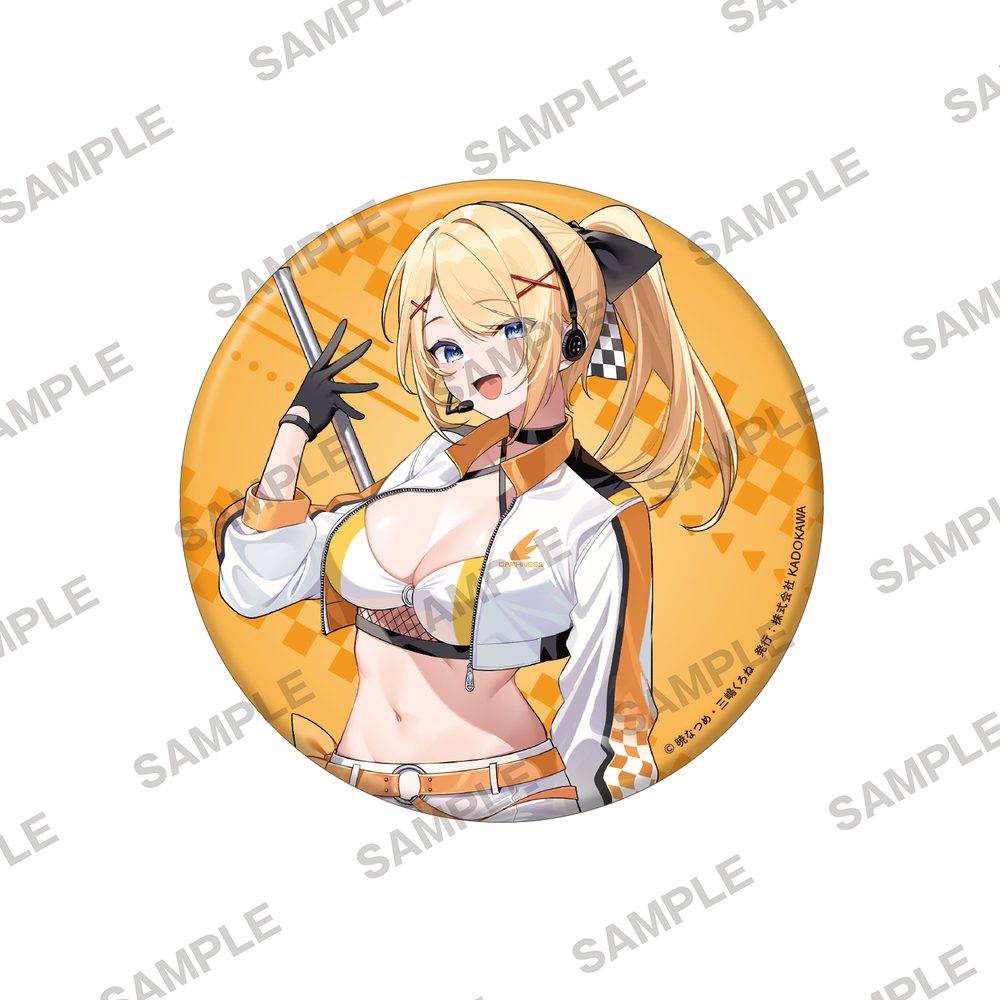 この素晴らしい世界に祝福を! ビッグホログラム缶バッジ ダクネス レースクイーンVer. ("Kono Subarashii Sekai ni Shukufuku wo!" Big Hologram Can Badge Darkness Race Queen Ver.)