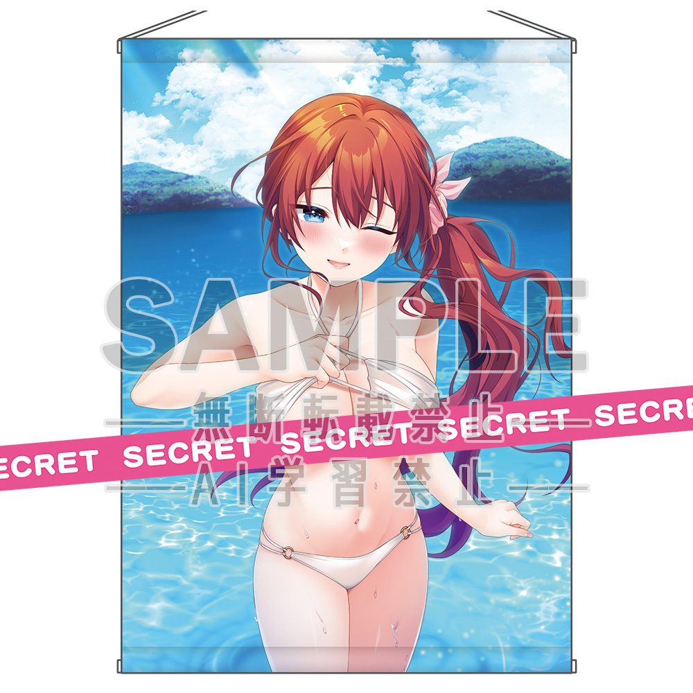電撃萌王2026年10月号誌上通販 K子描き下ろし トリプルペアリング 真夏の大胆令嬢ナスカ♡X-RATEDタペストリー (Mail Order from DENGEKI MOEOH October 2026 Issue K-ko Original Illustration "Triple Pairing" Midsummer Bold Lady Nazca X-rated Tapestry)